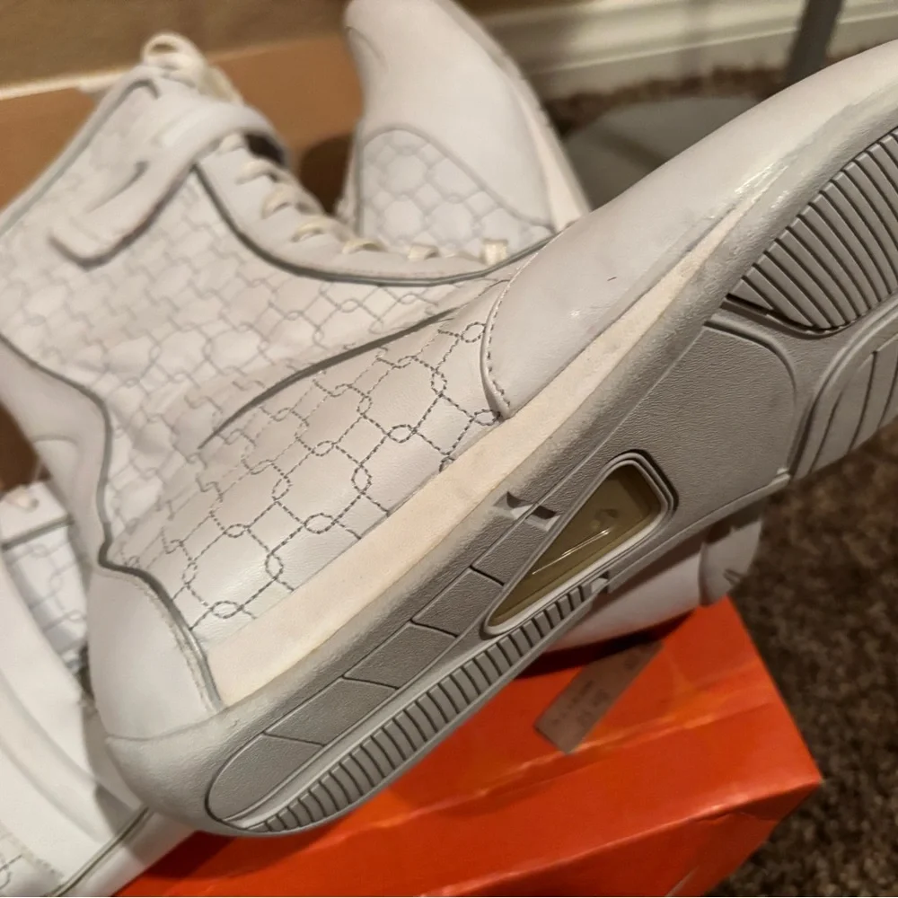 Nike Hypnotize White and Metallic Silver Sneakers - Picture 10 of 12